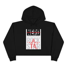 Load image into Gallery viewer, Intellectual Rockstar Crop Hoodie