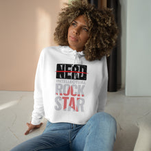 Load image into Gallery viewer, Intellectual Rockstar Crop Hoodie