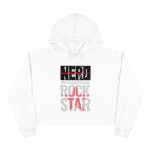 Load image into Gallery viewer, Intellectual Rockstar Crop Hoodie